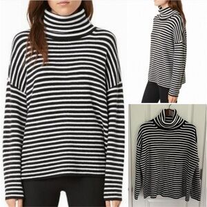 French Connection Stripe Turtleneck Sweater